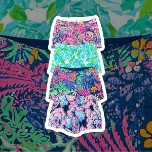 Lilly Pulitzer Printed Summer Shorts Bundle of 4 – Callahan & Makenna Women’s 2
